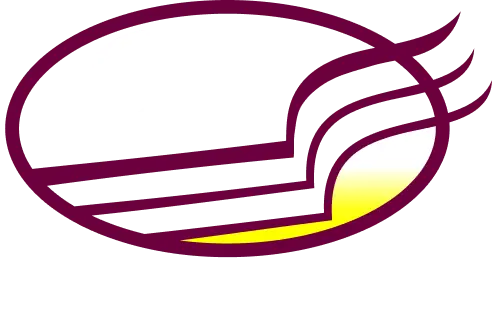 Open book glowing with digital data streams